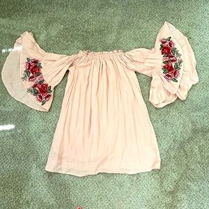 Off The Shoulder Boho Dress